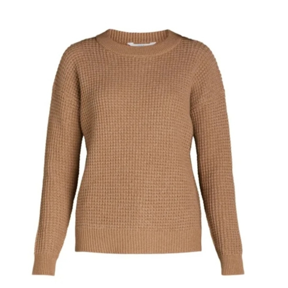 Time And Tru Cozy Tan Knit Sweater